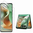 thumbnail image 1 of ccwonima 3 Pack for Motorola Razr 2025/2024 Screen Protector,[3 Main Screen + 3 Front Screen],Razr 2025/2024 HD TPU Shield Anti Scratch Bubble Free Screen Protector for Moto Razr 2025/2024,Clear, 1 of 1