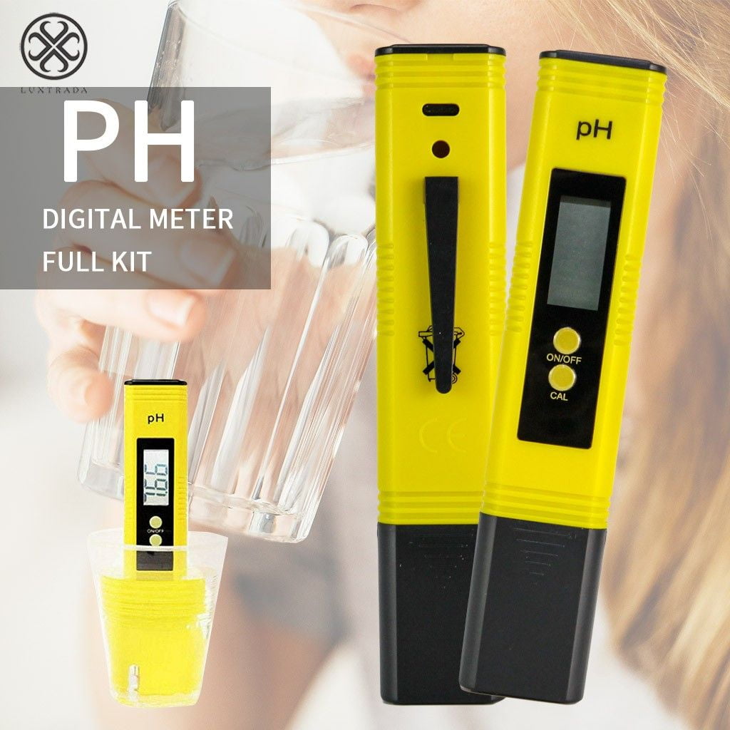 Luxtrada Digital Electric PH Meter LCD Tester Pocket Hydroponics