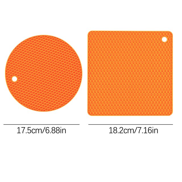 Birdeem Mat Set Silicone Heat Insulation Table Mat Kitchen Pot Scalding Mat Kitchen Mat Casserole Mat Oven Heat Insulation Mat