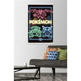 thumbnail image 2 of Pokemon - Neon Group Wall Poster with Wooden Magnetic Frame, 22.375" x 34", 2 of 5