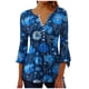 thumbnail image 2 of Fiudx Ofertas Flash Artículos En Oferta Camiseta Estampada a La Moda para Mujer, Blusa con Mangas 3/4, Camisetas Informales con Cuello En V, 2 of 5