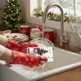 thumbnail image 2 of Christmas Kitchen Towel, Ghost Pattern Dish Drying Cloth for Hand Wiping, Absorbent Polyester Dishwasher Towel for Baking Cooking(I), 2 of 5