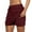 Wine, variant on RUTAYY Tennis Skirts For Women Short Athletic Drawstring Skorts Built In Shorts With Pockets Sports Skirt Solid Color Flowy Swing Pleated Beach Skirts