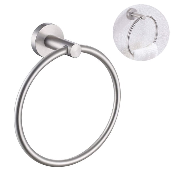 Anillo de toalla de baño clásico, Níquel Satinado Adepaton 2035037-1
