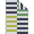 thumbnail image 1 of Mainstays 6 ft. x 9 ft. Blue, White and Green Polyweave Outdoor Rug, Cabana, 1 of 9