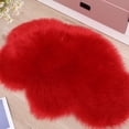 thumbnail image 4 of TIELUTT Imitation Wool Carpet Living Room Shag Carpet Oval Bedroom Machine Washable Floor Mat Throw Rugs for Living Room Popcorn Blanket Area Rug Living Room Decorative Blankets Big Soft Blanket, 4 of 4