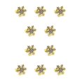 thumbnail image 2 of Toystoory Ajuste de la Decoración Decorativa Suministro de la casa Servilletas Círculos Versátil Restaurante Adorno Toalla Hebilla Oro de Imitación de oro 10piezas Toystoory CBP262804, 2 of 4