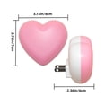 thumbnail image 2 of Cute Night Light Heart-Shaped Birthday Gift Nightlight Portable Room Decor Pink 1pack LED Kitchen Nightlight for Home, 2 of 6