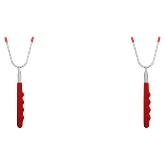 Ounissouiy Tenedor telescópico de acero inoxidable para barbacoa, palos extensibles para asar, perrito caliente, barbacoa al aire libre, Type7 NO7