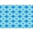 thumbnail image 1 of Ahgly Company Indoor Rectangle Patterned Deep Sky Blue Area Rugs, 8' x 12', 1 of 6
