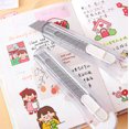 thumbnail image 3 of Transparent Utility Knife Portable Sharp Box Cutter Envelope Opener For Office Paper Cutting Art Knife School Stationery, 3 of 4