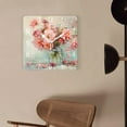 thumbnail image 4 of 12 Inch Wall Clock Battery Operated Square Clock Decorative for Office, Kitchen, Outdoor, Living Room，Flower Vase Lovely, 4 of 4