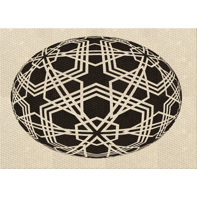 Ahgly Company Tapis Rectangulaire Lavable en Machine Intérieur Transitionnel Vanille Or, 2 Pieds x 4 Pieds