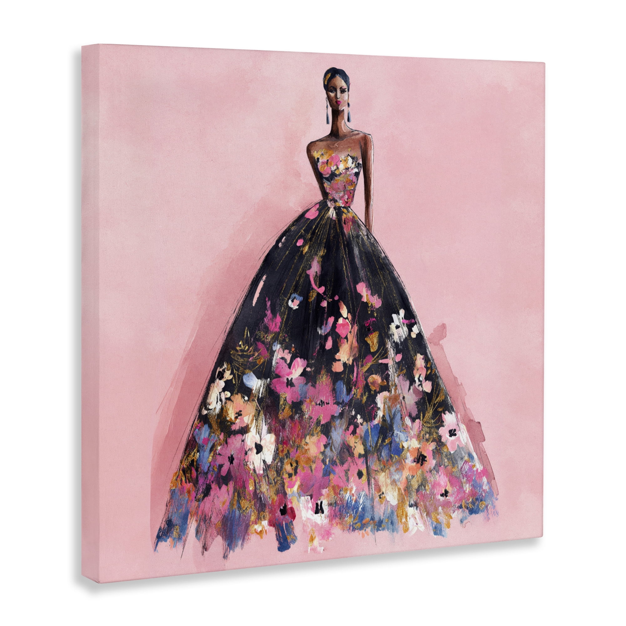 Stupell Industries Floral Reverie Gown Canvas Wall Art, design by Svetlana Aleynikova