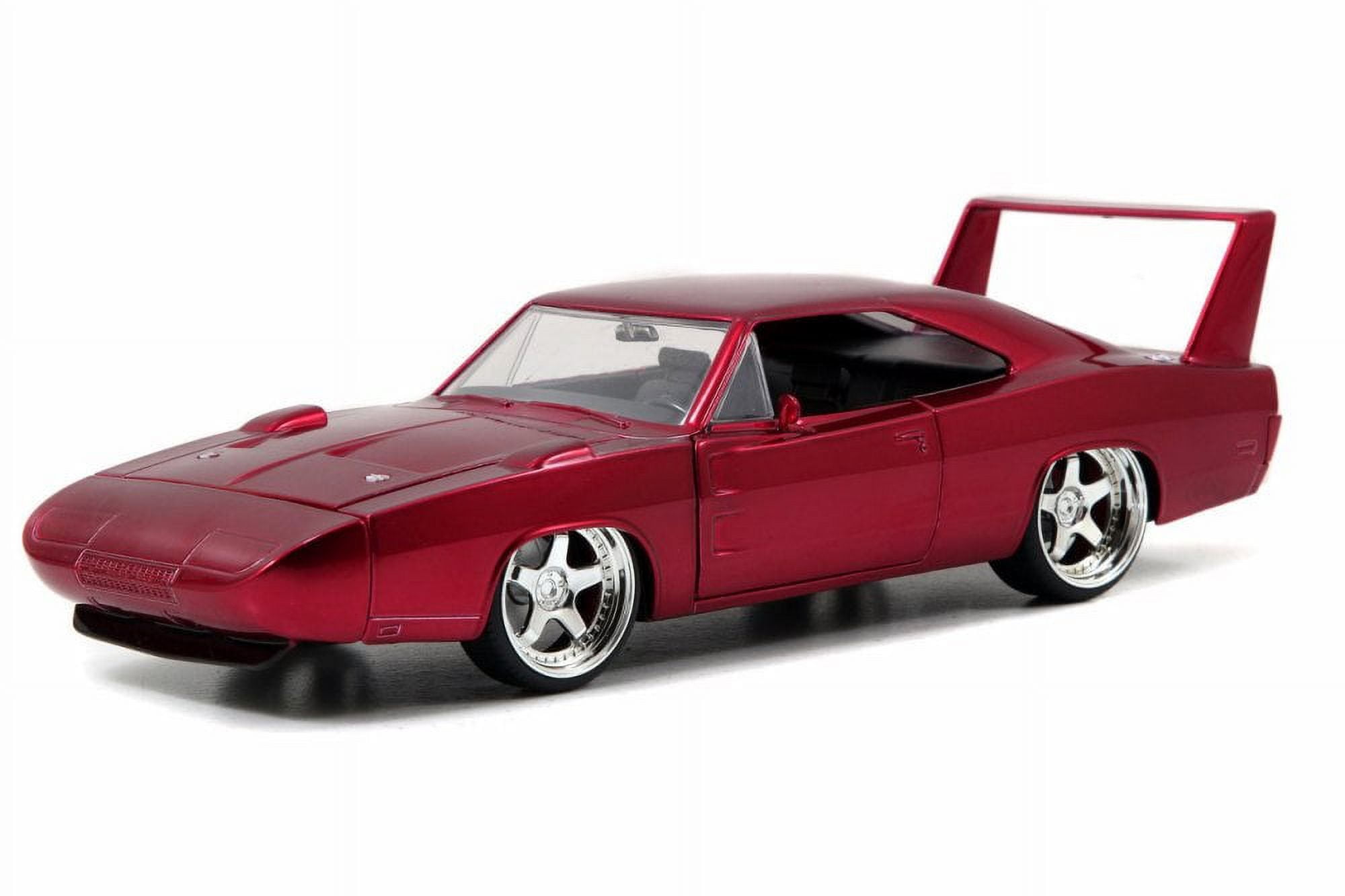 1969 Dodge Charger Daytona, Burgundy - Jada Toys Fast \u0026 Furious 97085 -  1/24 scale Diecast Model Toy Car (Brand New, but NOT IN BOX) - Walmart.com, image size:2000x1332