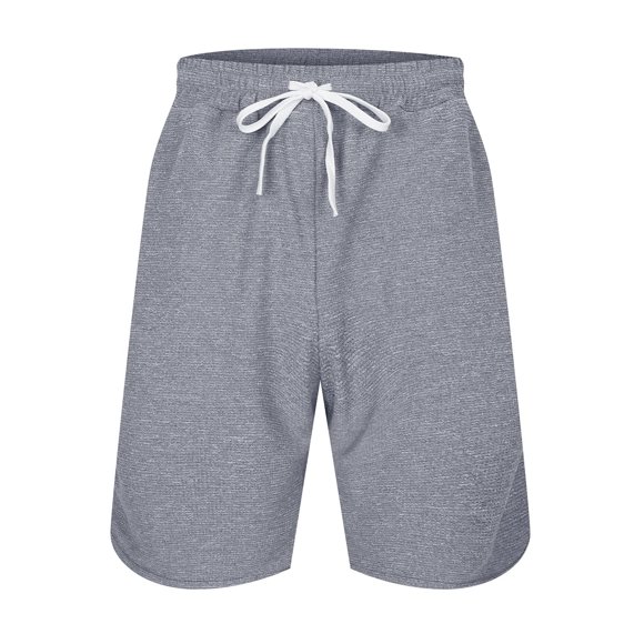 Zhuashum Shorts Men Knee Length Solid Color Sports Boxing Straight Leg Training Pants Grey Athletic Workout Gym Pants Xl