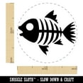 thumbnail image 2 of Fish Skeleton Bones Self-Inking Rubber Stamp Ink Stamper - Sky Blue Ink - Medium 1 Inch, 2 of 7