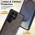 thumbnail image 2 of Decase PU Leather & TPU Shockproof Hybrid Case for Samsung Galaxy S24 Ultra with Magnetic Card Holder & Slim Back Cover,Credit Card Slots,Stylish Flip Wallet Cover for Samsung Galaxy S24 Ultra,Gray, 2 of 8