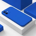 thumbnail image 2 of Funda de teléfono de silicona líquida azul Klein Original para iPhone 14 13 12 11 Pro Max Mini XS XR X 8 7 Plus SE 2 funda fina suave Tan Jianjun unisex, 2 of 2