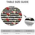 thumbnail image 6 of Pioneer Flower Floral Print Pattern Round Fitted Tablecloth with Elastic Edge,Dining Table Cover Waterproof,Outdoor Round Tablecloth for Camping,Dining,Indoor and Outdoor, 6 of 7