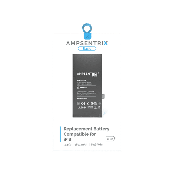 Replacement Replacement Battery Compatible For iPhone 8 (AmpSentrix) (Basic)