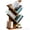 Brown, variant on Buildhom 4-Tier Tree Bookshelf with Shelves, Freestanding Bookcase for Living Room, Bedroom, Home Office, Pink
