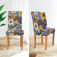 thumbnail image 3 of Yayeee 2 Pack Dining Chair Covers Stretch Parson Chairs Slipcovers Seat Protector, Beige Flowers, 3 of 6