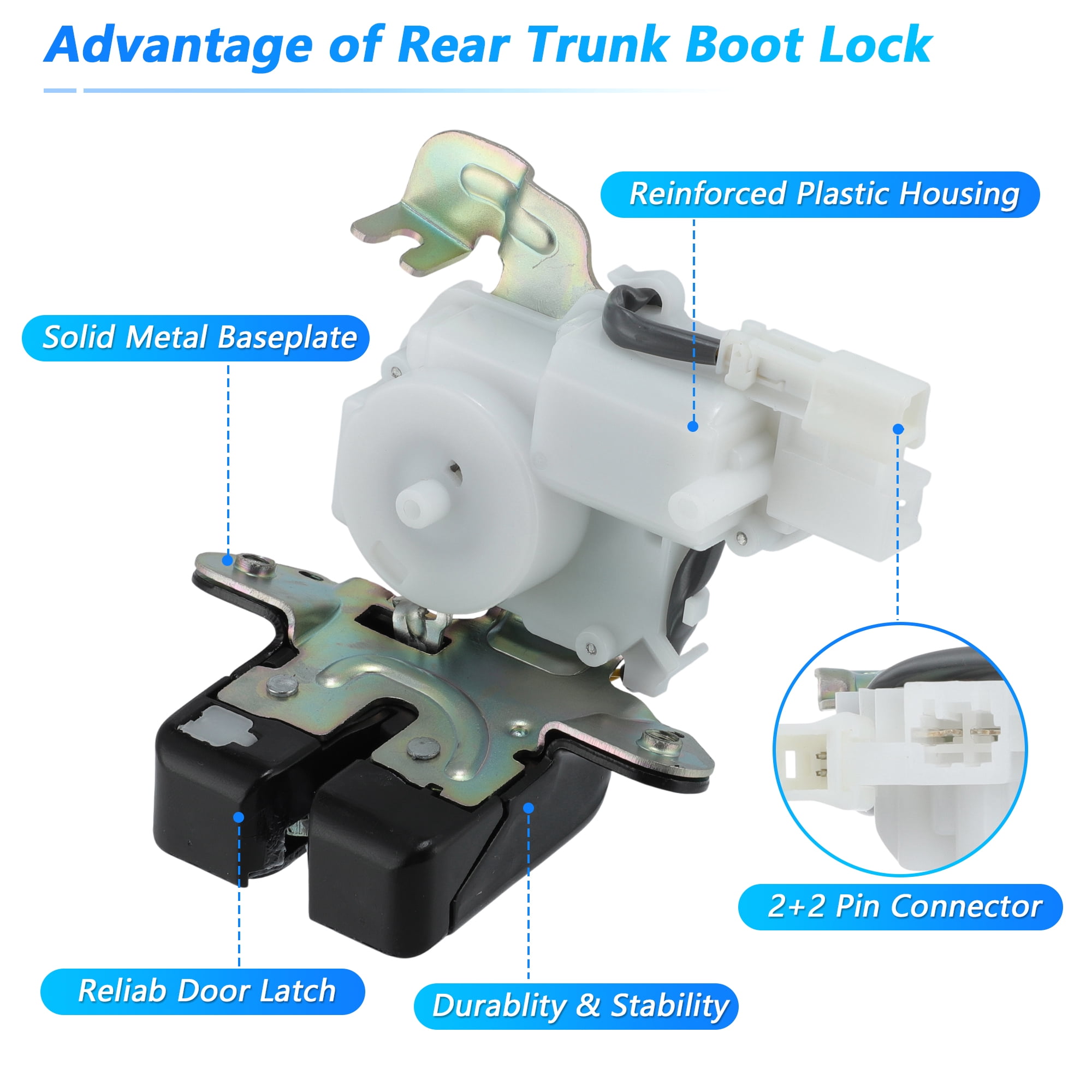 Unique Bargains 74800T7YK01 Rear Tailgate Lock Assembly for Honda HR-V 2016-2021