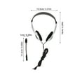 thumbnail image 2 of AURARMLET Back to School Computer Headphones With Audio Technology In Silver For Students 1 Set, 2 of 8