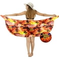thumbnail image 4 of HAPPY BAY Women's Pareo Swimwear Bikini Beach Wrap Sarong One Size Cherry, Palm Tree, 4 of 4