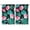 Monstera Leaf, variant on Set of 2 Aloha Floral Kitchen Curtains 42x63 Inch, Tropical Plant & Jungle Leaves Design Semi-Sheer Caf Curtains with 3" Rod Pocket