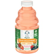 Gerber Fruit Infused Water Organic Hydration Toddler Drink Strawberry, 32 fl oz, Bottle