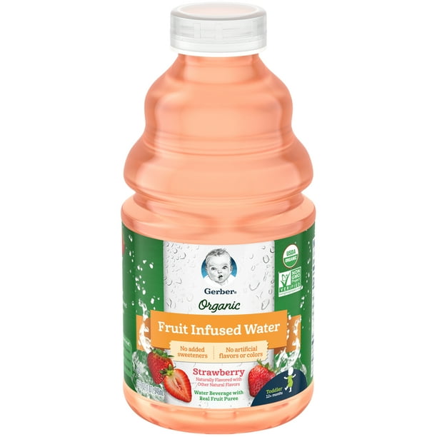 Gerber Organic Strawberry Juice, 32 oz Bottle