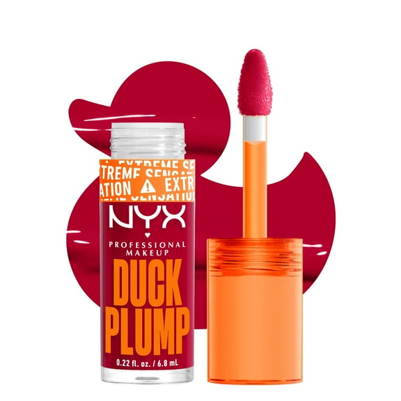 NYX Professional Makeup Duck Plump Extreme Sensation Lip Plumping Gloss, Hall Of Flame, 0.23 fl oz