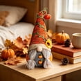 thumbnail image 5 of Chmadoxn 12.6" Fall Gnomes Decorations, Pumpkin Sunflower Plush Faceless Doll, Autumn Harvest Thanksgiving Gnome Tabletop Figurine for Home Shelf Fireplace Tiered Tray Decor, 5 of 9