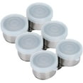 thumbnail image 5 of ABPETE 3Pcs Oil Painting Palette Cup, Stainless Steel Double Dipper Design with Lid, Clip Oil Container, Can Clip on Pe for Watercolor Acrylic, 5 of 9