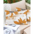 thumbnail image 6 of Orange Spring Floral Throw Pillow Cover 20 x 36 Inch Decorative Pillow Cover Summer Flowers Botanical Vintage Lumbar Pillowcase Seasonal Rectangle Cushion Case for Couch Sofa Bed Living Room, 6 of 7