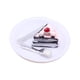 thumbnail image 2 of Pastel de Postre de Casa de Muñecas , Accesorios de Cocina de Casa de Muñecas, Juguetes de Cocina de Muñecas en Miniatura para Decoración de Pastel Negro Rosa Hugo Plato de casa de muñecas, 2 of 10