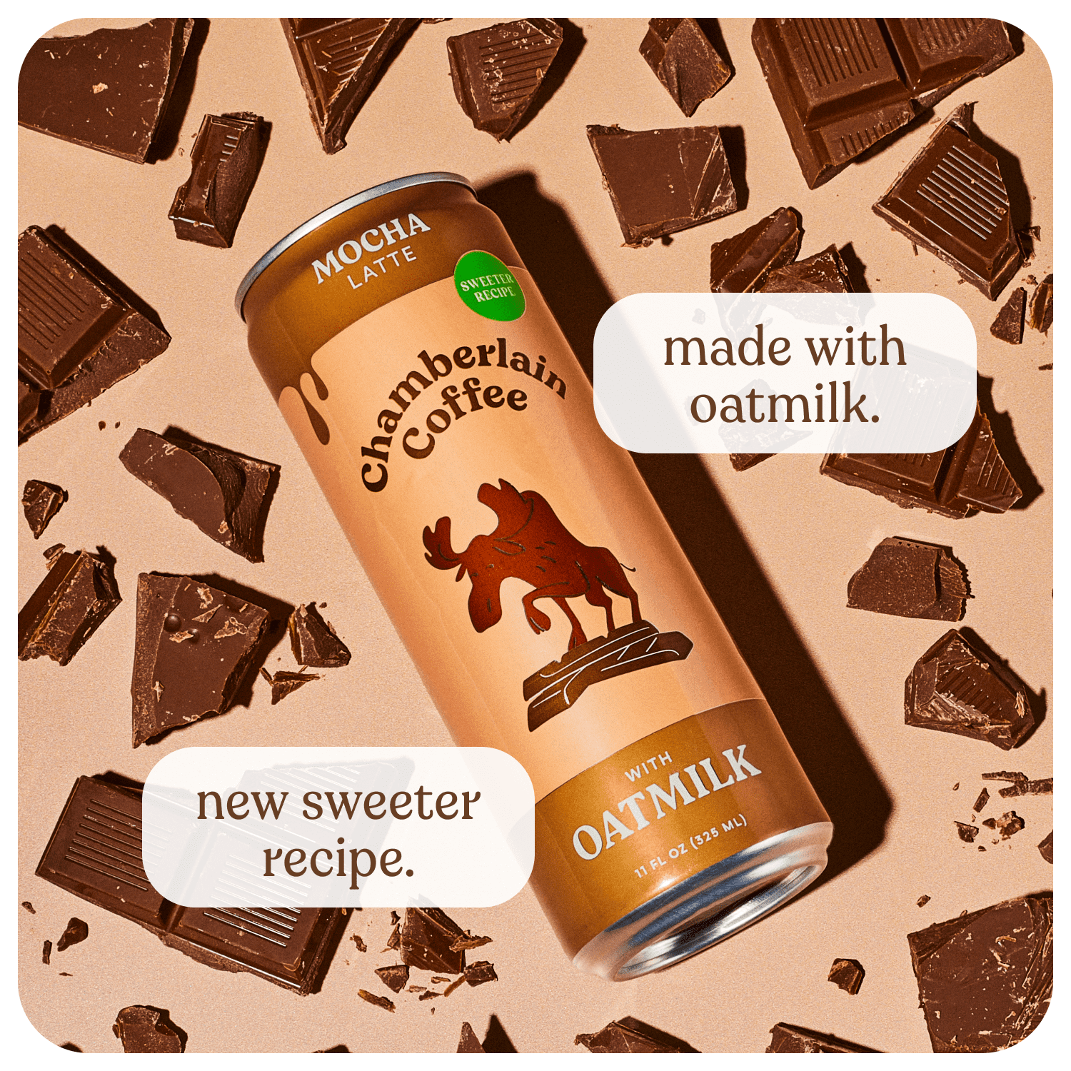 Chamberlain Coffee Mocha Oat Milk Latte 11 fl oz Can