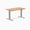 Acacia / Grey, variant on Desky Zero Softwood Office Desk - Acacia / 48 X 30 Inches / Gray