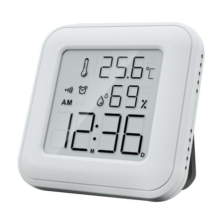 

Digital Temperature Humidity Meter Backlight Home Hygrometer White