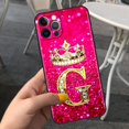 thumbnail image 3 of Pink Diamonds Letter Phone Case for Apple iPhone 11 7 12 13 Pro XR X XS Max 6 6S 8 14 Plus Soft Cover Shockproof Funda 14mini, 3 of 5