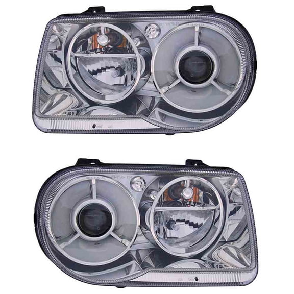 For Chrysler 300 2005 2006 Pair Headlights - BuyAutoParts