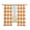 TrellisKD1208, variant on Farmhouse Vintage Sheer Curtains 45 Inch Length Rod Pocket Semi Transparent Light Filtering Window Drapes for Kitchen Bedroom Living Room,2 Panels, Gingham Checkered Texture Fire Brick