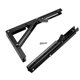 thumbnail image 3 of Soporte plegable Uxcell de 11.81" para estantes, mesas, escritorios, montado en la pared, colapsable, negro, 3 of 4