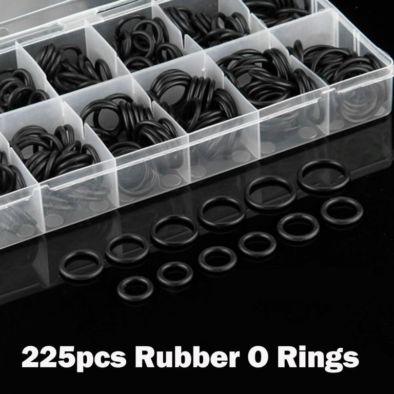 Sealing O-Rings Gasket 225Pcs Rings Nitrile Rings Assortment Set SagaSave Sizes O-Ring Replacement Rubber 18 and
