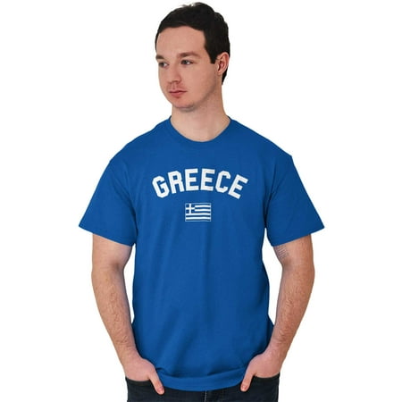 Flag Short Sleeve T-Shirt Tees Tshirts Greece Country National Pride Greek