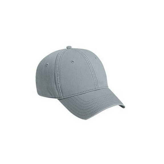 Twill Low Profile Brass Buckle Adjustable Cap - Gray