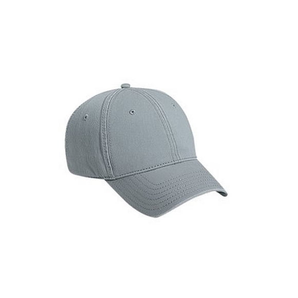 Casquette réglable à boucle en laiton à profil bas en sergé - Gris