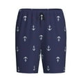 thumbnail image 4 of Wukai Anchor Heart Blue Men’s Short Pajama Pants With Pockets Soft Sleep Pj Shorts for Men-X-Large, 4 of 6